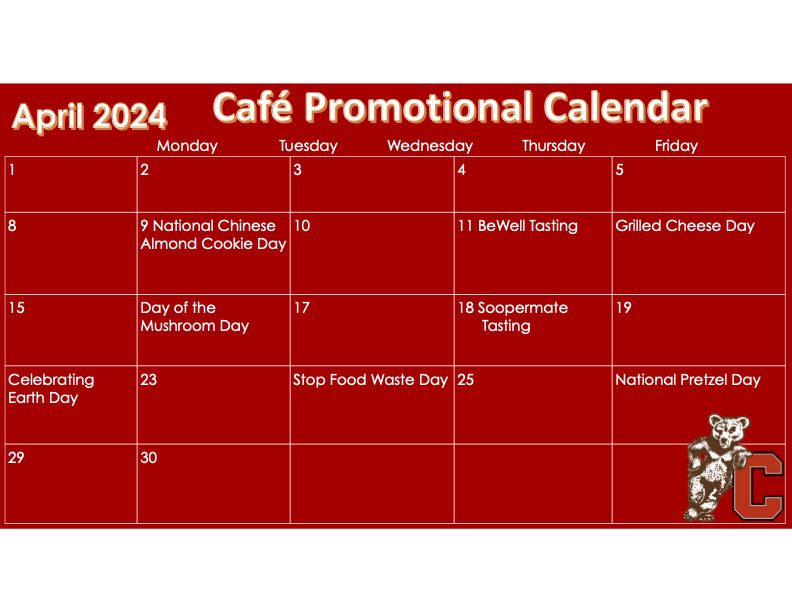 April Promotion Calendar 2024